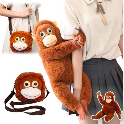 Simulation singe orang-outan poupée super doux sac en peluche animaux jouets en peluche Anime dessin animé décor garçons filles cadeaux d'anniversaire oreiller