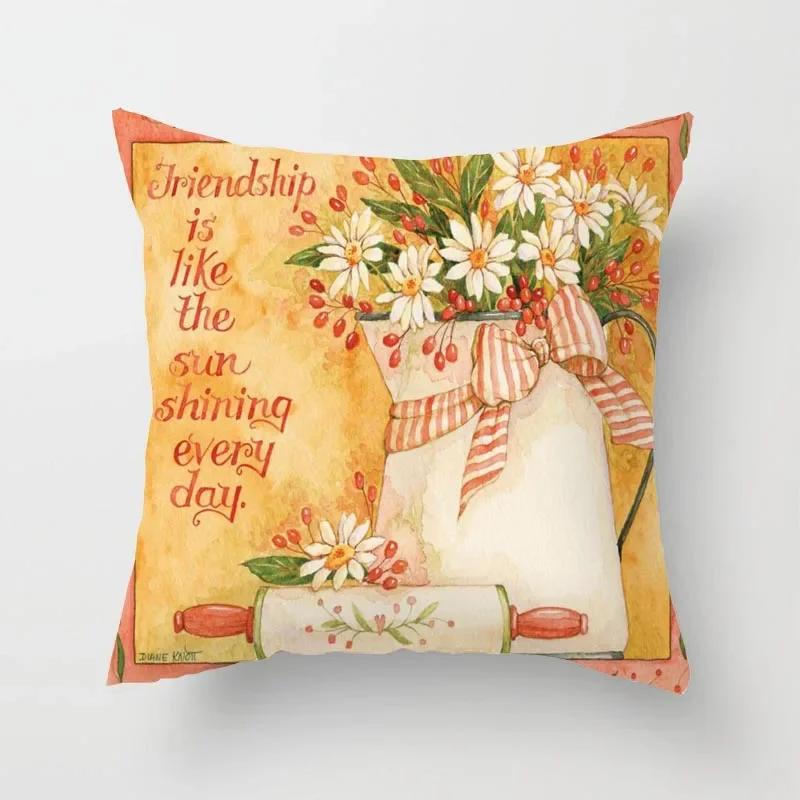 Animal Flower Sofa Pillowcase Cushion Cover Bed Home Living Room Car Office