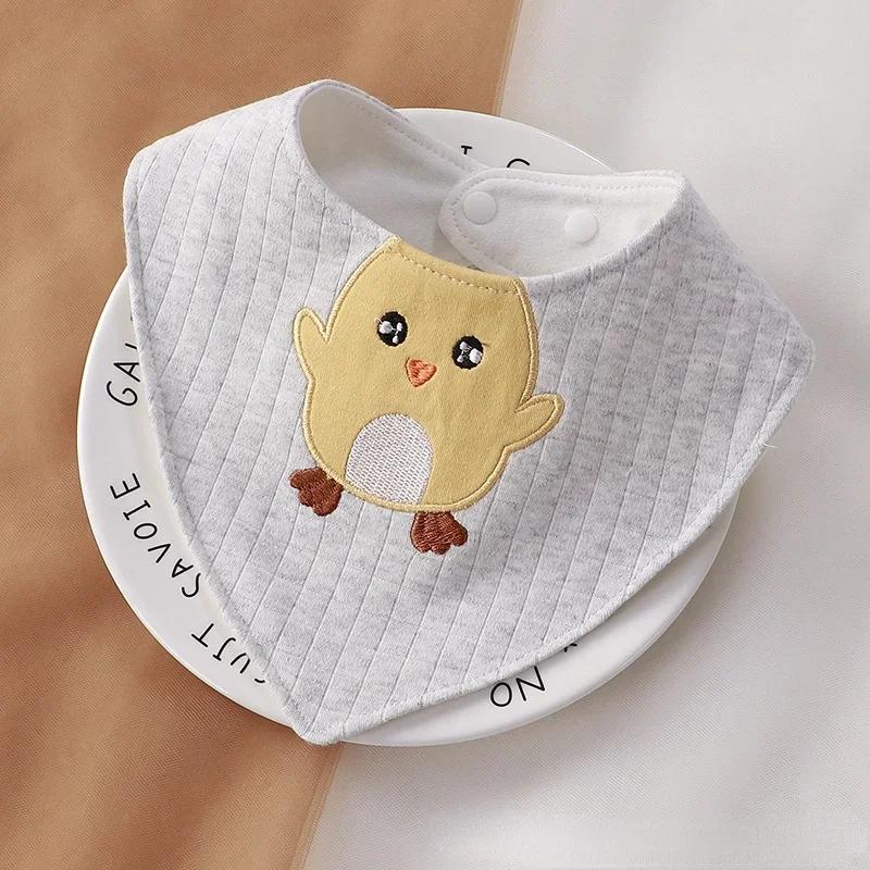 Triangle Cartoon Baby Bibs Soft Newborn Feeding Towel Cotton Cloths for Girls Boys Bandana Bib Newborn Saliva Towel Burp Cloths