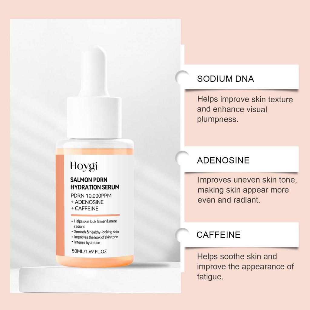 Salmon Facial Essence - Moisturizing & Brightening Face Serum - Hydrating & Soothing Formula for Clean