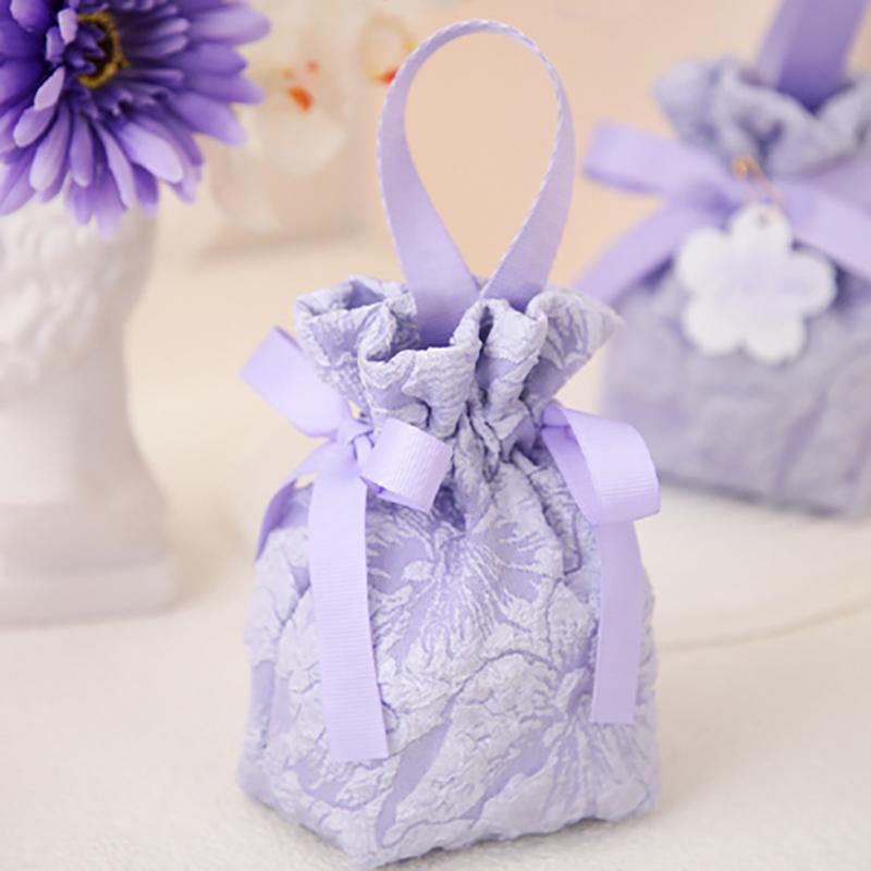 1Pc Portable Wedding Party Tassel Bag Candy Bag Fabric Drawstring Pocket Candy Pouches Gift Bags Decor Home Party Favors Bag