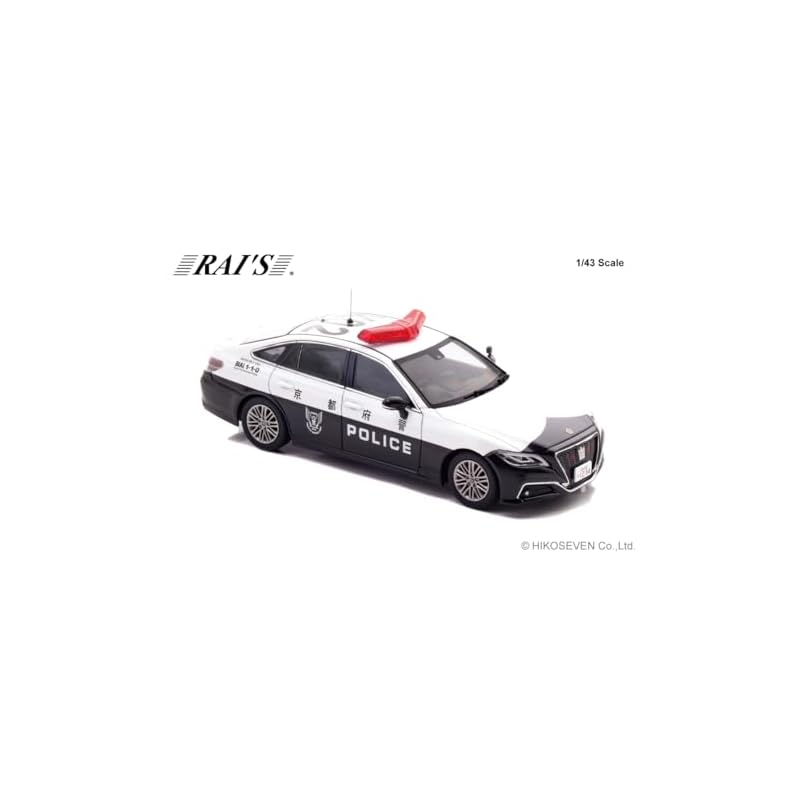 RAI'S 1/43 Toyota Crown Hybrid (AZSH21) 2024 Kyoto Prefectural Police Traffic Department Mobile Traffic Unit Vehicle (K02) Finished Model H7432402