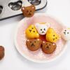 Cute Cartoon Bear Baking Mold 4 Cavities Baking Tray Non-stick Carbon Steel Tray DIY Decorative Cookies Mould Baking Supplies