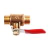 G1/4 Full Port Hose Connector Brass Ball Valve Switch Pipe Fittings Pipe Male to Male Thread