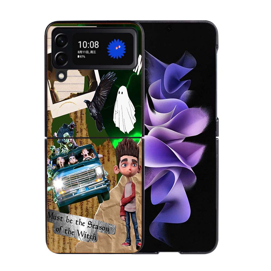 Cartoon Movie P-ParaNorman Phone Case For Samsung Z Flip 7 6 5G Galaxy Z Flip4 Z Flip5 Z Flip3 Coque Black Hard PC Shell Protect Samsung Z Flip 5 5G
