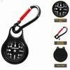 Spring Loaded Carabiner Clip Built-in Compass Key Carabiner Portable Climbing Hook  Daily