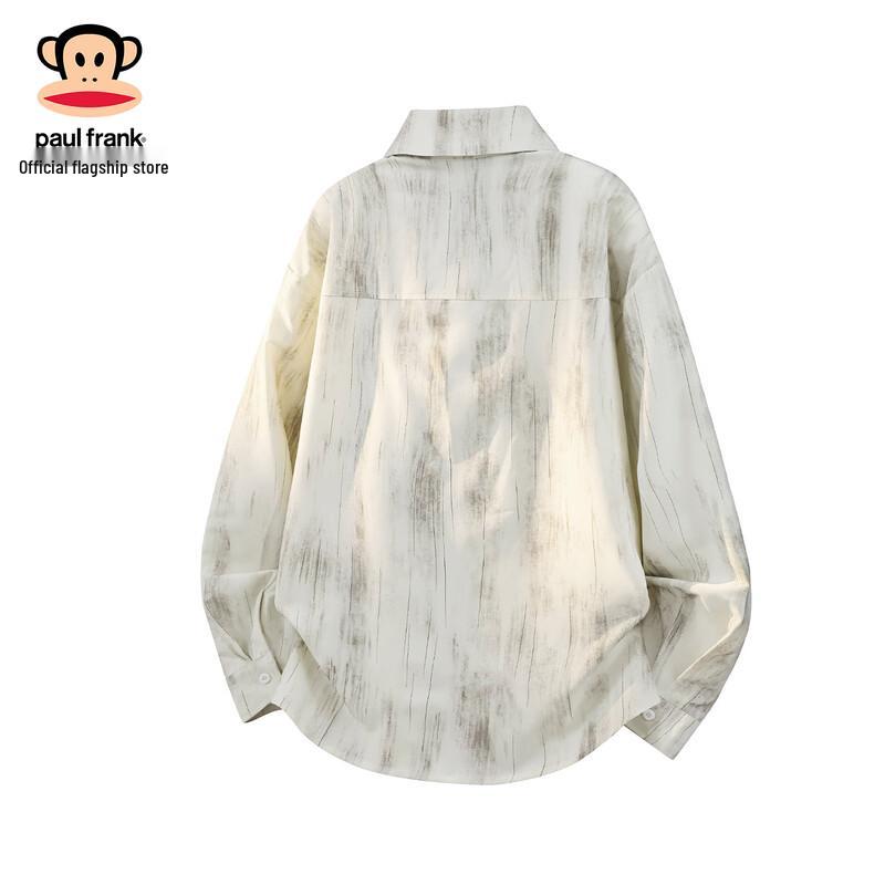 Paul Frank Men's Tie-Dye Loose-Fit Casual Long-Sleeve Shirt