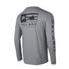 Mens Quick-Dry Fishing Shirt Long Sleeve UV Protection Outdoor Performance T-Shirt Breathable Round Neck