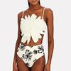 1011 Europäisches und amerikanisches neues Bikini-Blumen-Dekorationsdruck-Split-Badeanzug- und Wickelrock-Set 1111