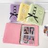 Sweet Bowknot Plush Photo Album Cute Plaid Design Kpop Photocard Binder for Girls 80 Pockets Photocard Book Wholesales 2025 New
