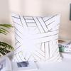Throw Pillow Flannel Hot Stamping Pillow Case Sofa Cushion Car Cushion
