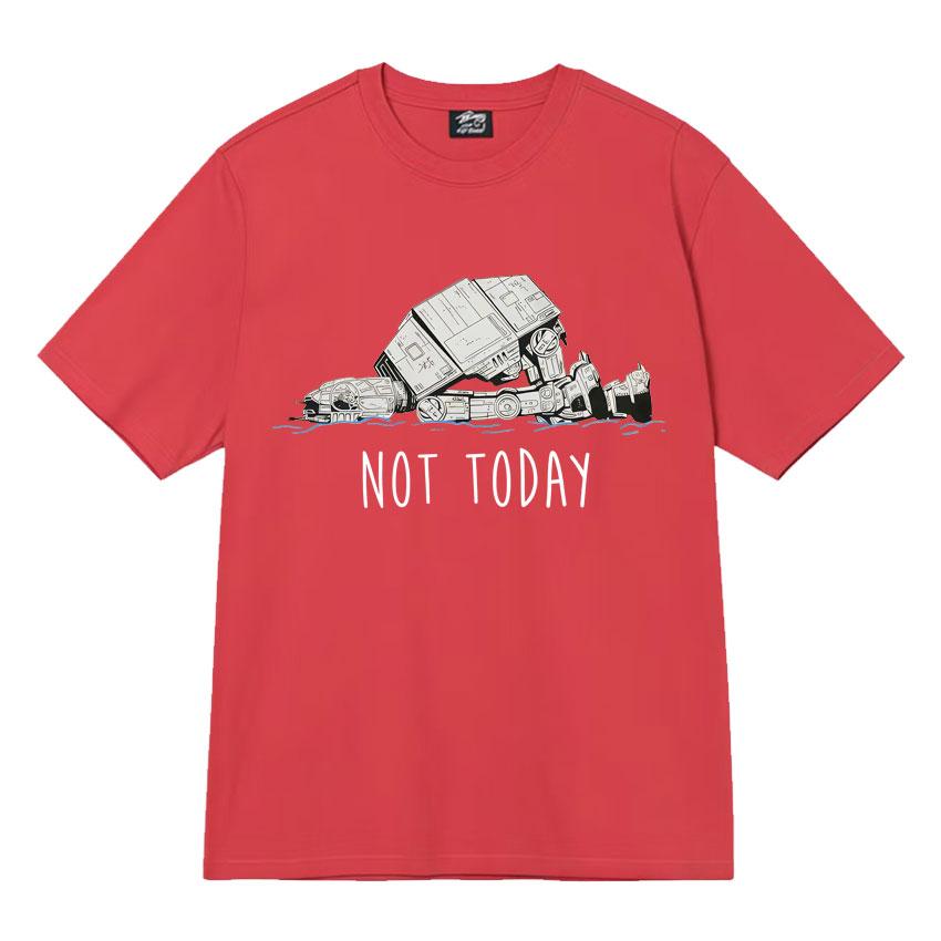 Funny At Walker Not Today Harajuku T Shrits Graphics Print Mens Women Tee Shirt High Quality Short Sleeves Streetwear Teenagers