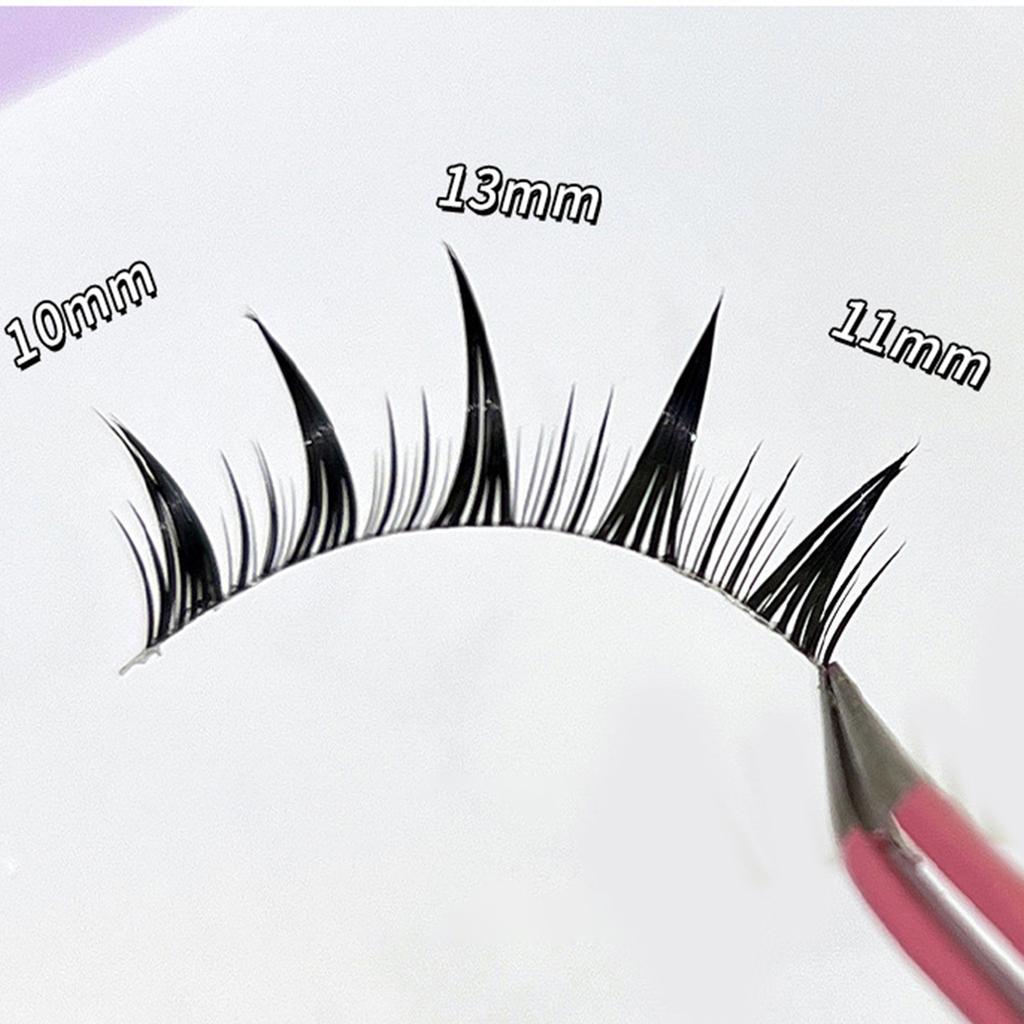 Natural Simulation False Eyelashes 3D Effect Curling Fluffy Soft Eyelashes for DIY Makeup Use Beauty Salon