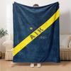 AIK Football Print Flannel Blanket High Quality Warm Comfortable Cover for All Seasons Perfect for Gifts Home Decor