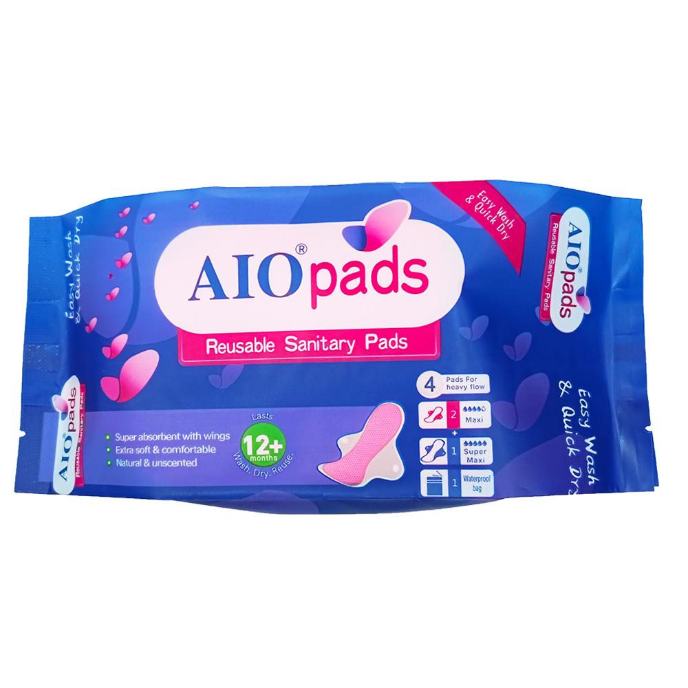 Washable Pure Cotton Reusable Sanitary Napkin Liners Set