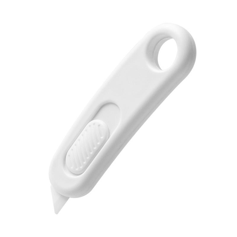 Portable Mini Ceramic Utility Knife Safe Blades Box Packaging Opener Cutting Tools With Keychain Hang Hole With Magnetic Suction