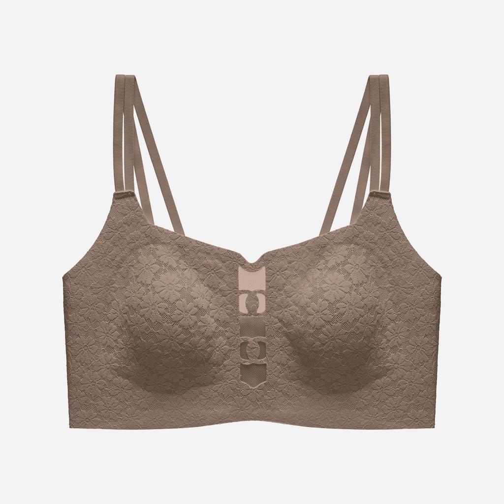 Taglia Grande Donna Estate Sexy Pizzo Schiena Bella Orecchie di Coniglio Coppe Petto Abbondante Mostra Piccolo Senza Tracce Raccoglie La Coppia di Lingerie da Latte