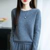 Women's Cashmere Sweater Qinghe Cashmere 30% Cashmere 70% Wool Autumn and Winter Pullover Warm and Fashionable