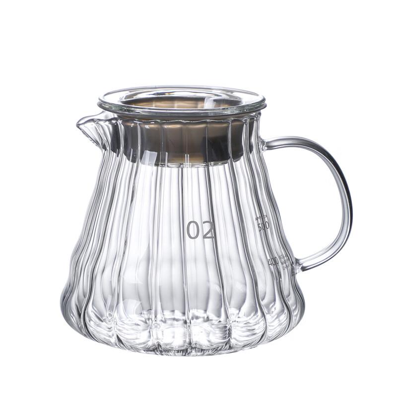600ML Glass Pour Over Coffee Maker Set