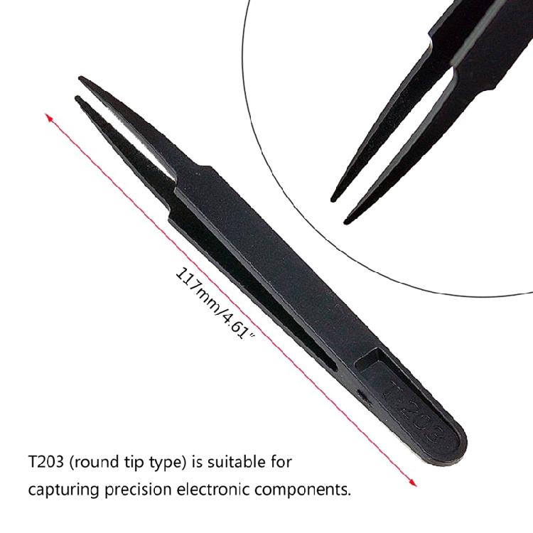 Schrägspitzen-Pinzette Flachspitze Spitz zulaufende/gebogene Spitzen Pinzetten für Elektronik Schmuck-Herstellung