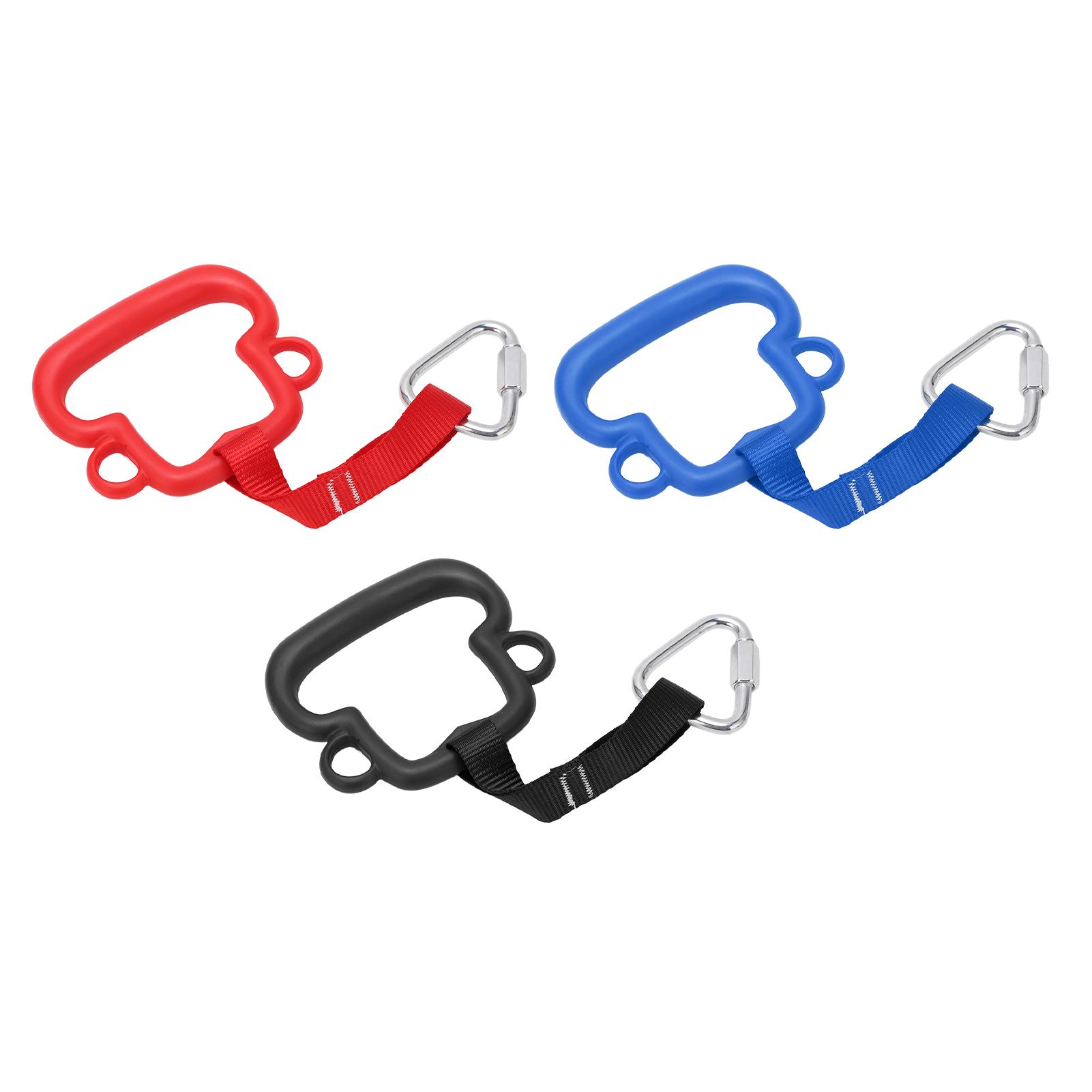 

3 шт. Детские гимнастические кольца для лазания на открытом воздухе, цветные кольца-обезьянки из АБС-пластика, детские подъемные кольца, красные, синие