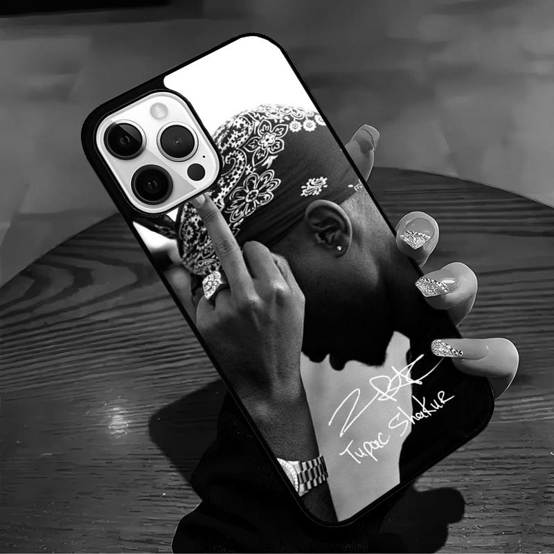 

2pac Tupac Shakur Rap Rapper Phone Case For iPhone 17 Air 16 15 14 13 12 11 Pro Max Max Plus Bumper Case Cover iPhone 15