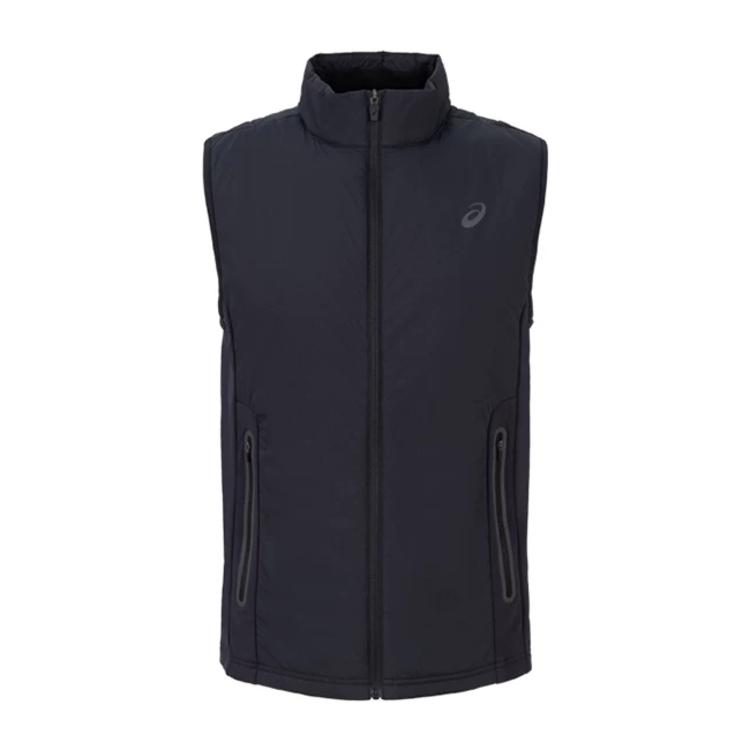 Gilets ASICS pour homme Noir Col montant Modéré 3XL