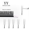 Goddess U Shaped YY 3D 4D 5D Eyelashes Extension Handmade Premium Soft Premade Fan U Lashes Beauty Makeup W Bloom Lashes