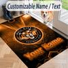 Custom Text Printed Rug Hull City Non Slip Floor Carpet For Home Room Decor