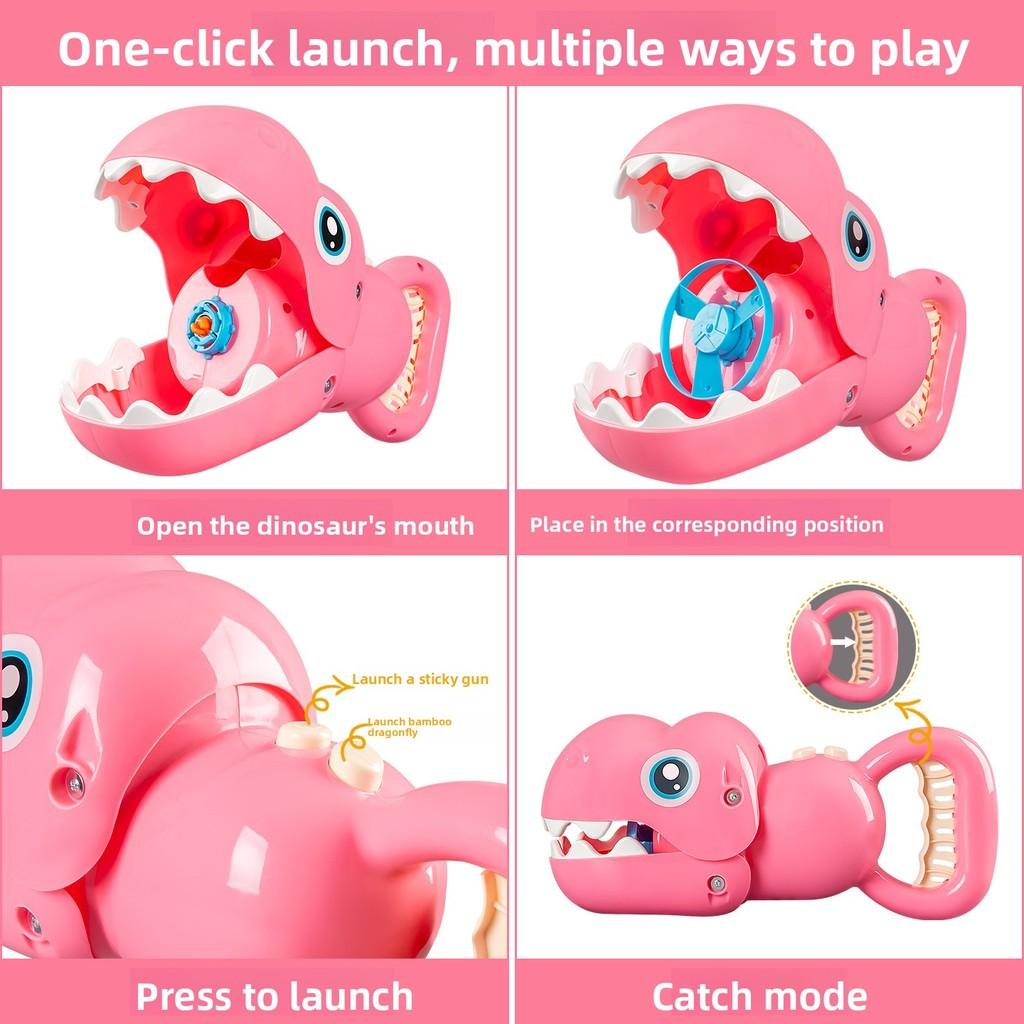 Shooting Dinosaur Themed Toy With Rubber Projectiles Target For Gift Children