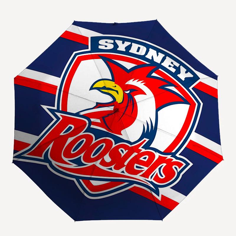 Sydney Roosters Automatic Opening and Closing, 8 rib Structure Portable Umbrella, Suitable for Men and Women in All Seasons Perfect Gift fo