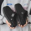 2024 Spring Genuine Leather Slip-On Half Slippers for Couples - Soft Sole, Breathable, Casual, Closed Toe