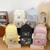 Schoolbag Junior high school student schoolbag Female college student ins Japanese cute transparent pain bag Large capacity backpack High school