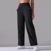 New nude polished high waist yoga sports wide leg pants show high loose casual breathable yoga pants women