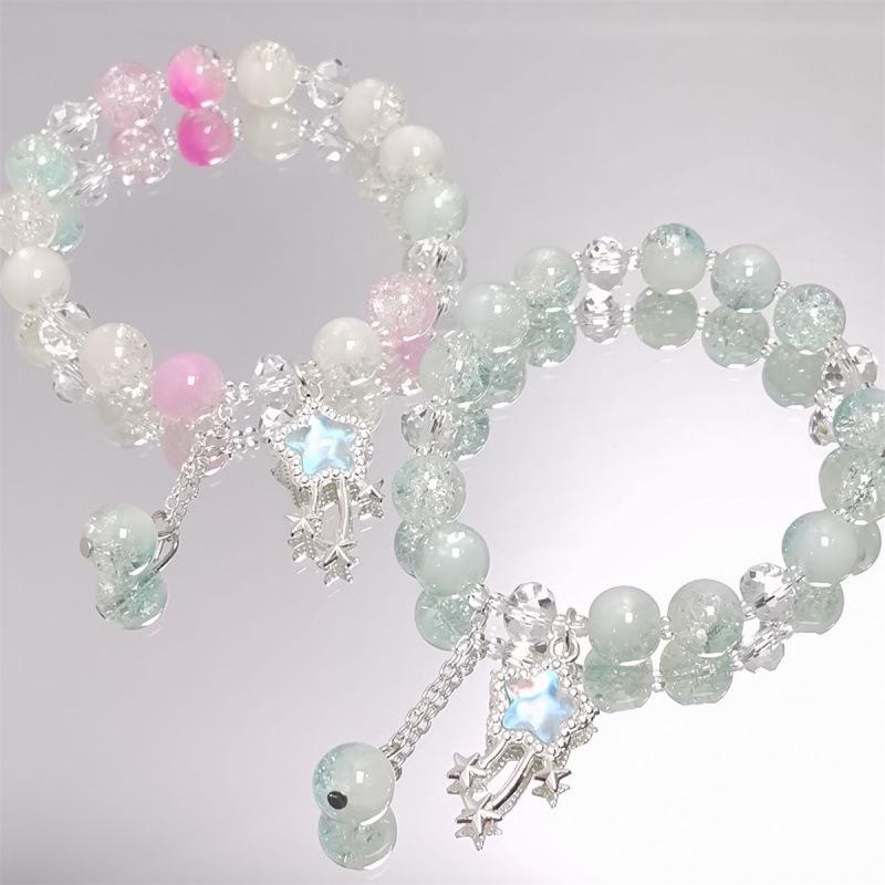 Mori Style Crystal Meteor Bracelet for Women - Versatile Fairy Jewelry, Ideal for Students and Best Friends