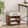 Printer Stand Rustic Wood Look 41 x 32 x 33.5 cm Engineered Wood