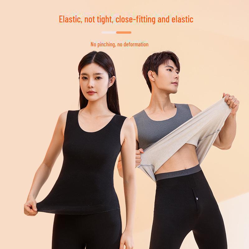 Damen Slim-Fit Nahtlose Deutsche Samtweste: Warme Herbst-/Winter-Basisschicht