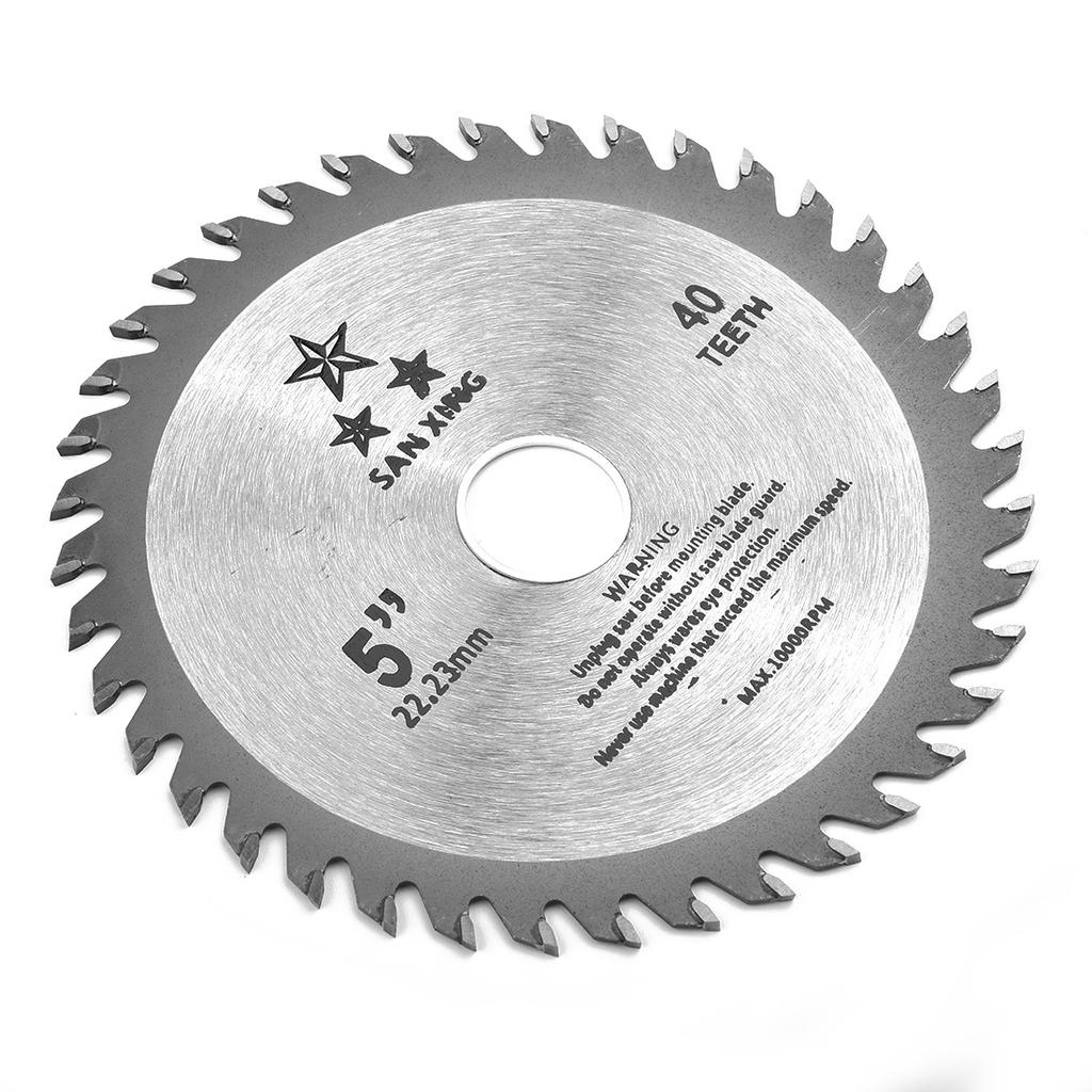 1 ks 5palcový 125mm řezný kotouč Mini kotoučová pila pro dřevo plast kov rotační řezné nástroje 40 zubů