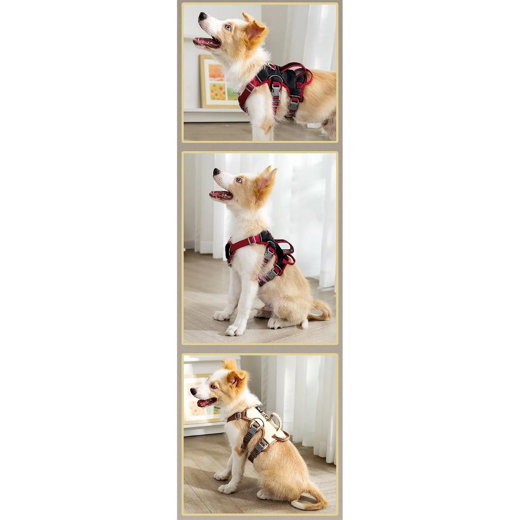 Durable Pet Dog Vest Harness Explosion-proof Big Dogs Harnesses Reflective French Bulldog Collar Shepherd Dogs Walking Supplies