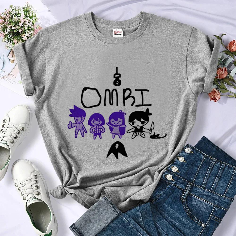 Omori t shirt girl summer gothic Psychedelic cute t shirt y2k cutecore funny japan anime