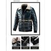 Winter Men's Leather Cotton Jacket Thick Fur Collar Jacket Thickened Warm Jacket