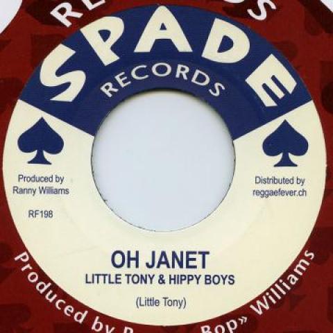 7inch Record LITTLE TONY, HIPPY BOYS / HIPPY BOY - Oh Janet / Lorna Run RF198 Spade/Reggae Fe 1969 Europe Reggae, Ska & Dub