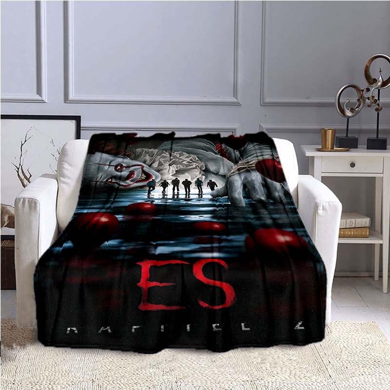 Stephen King's IT : Chapter Two Print Blanket Sofa Bed Blanket Super Soft Warm Blanket Cover Flannel Throw Blanket