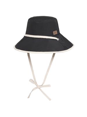 BBC EARTH Color Block Wide-Bridal Bucket Hat_Black