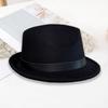 Short Brim Bucket Hats Felt Fabric Trilby Hat New Panama Hats  Winter Season
