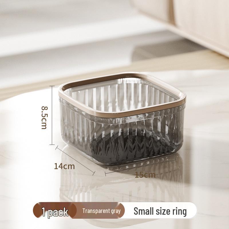 He Dou C Desktop Trash Can with Lid - Mini Paper Basket for Dining Table, Desk, or Dressing Table