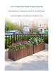 Carbonized Wood Outdoor Planter Box – Antiseptic Rectangular Flower Trough for Home, Courtyard, or Balcony.