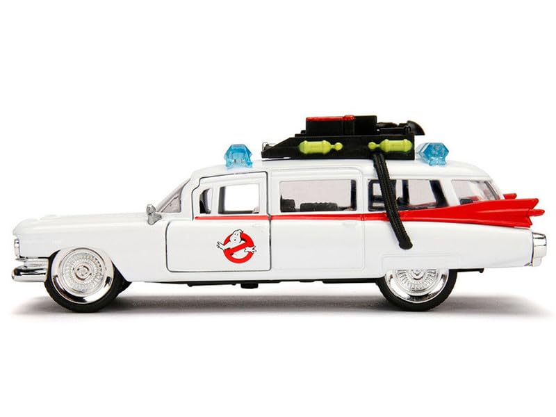 JADA TOYS 1/32 Scale Ghostbusters Ecto-1 Cadillac Diecast Model Car [Parallel Import]