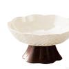 Fruit Bowl Footed Tray Drain Household Kitchen Counter Table Centerpiece Decor for Candies