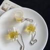 Small Beer Bottle Keychain Sturdy Resin Materials For Everyday Use